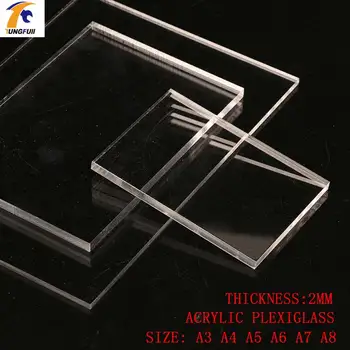 

TUNGFULL 2mm A4 Acrylic Board Transparent Plastic For Plexiglass Size 2mm Acrylic Plastic Plast A3 A5 A6 A7 A8 Home Tool Parts