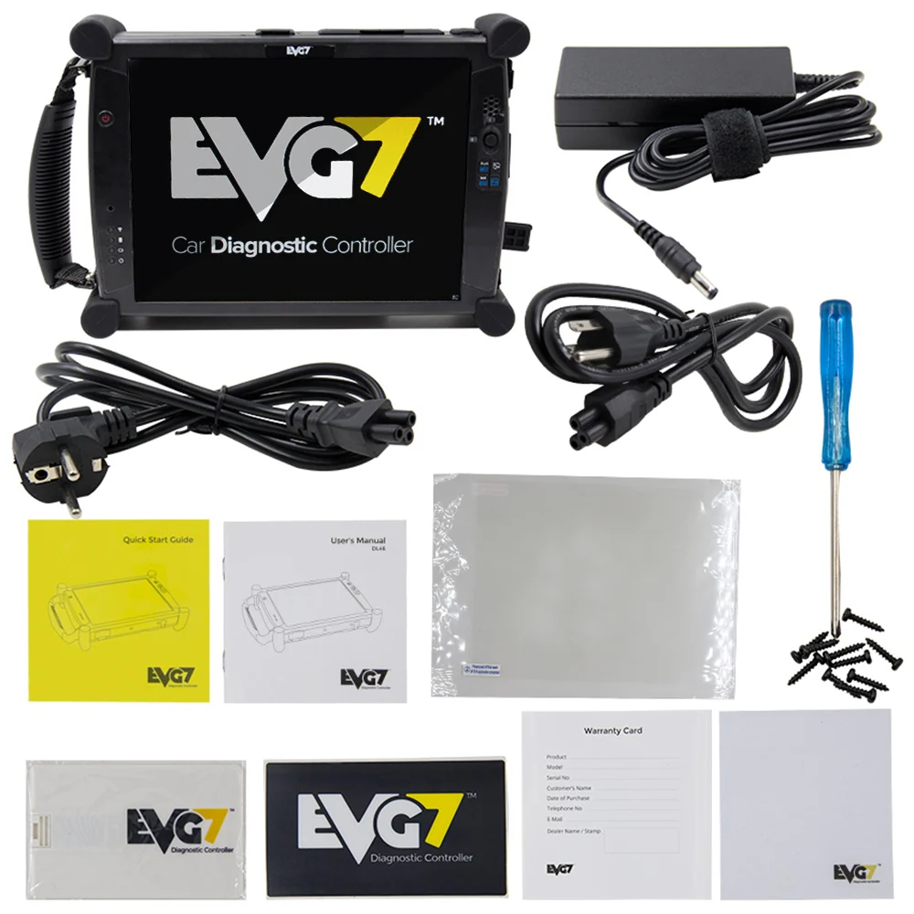 EVG7 ноутбук OBD2 Диагностический автомобильный инструмент планшет бесплатное