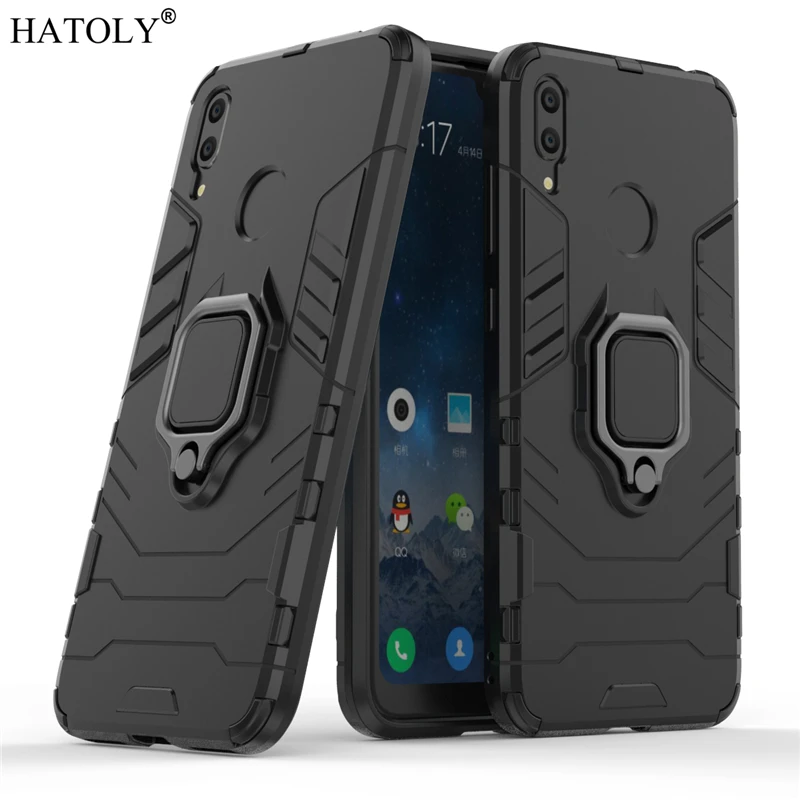 

Huawei Y7 2019 Case Cover for Huawei Y7 2019 Magnetic Finger Ring PC Phone Case Protective Hard Armor Case For Huawei Y7 2019