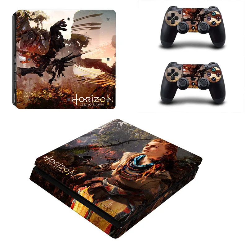 Horizon Zero Dawn PS4 тонкая игровая станция 4 Тонкая наклейка s Vinilo наклейка для sony Playstation 4 тонкая консоль и контроллер