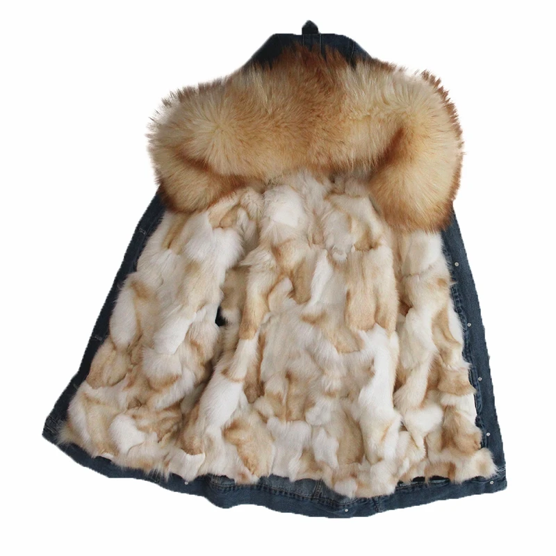 Blue La Raton pink Doublure Fourrure D'hiver En Survêtement Pour Manteau Vraie De Fur white Fur Fur Denim gold Vêtements blue Parka Fur Naturel Renard Fur Fur grey Femmes Chaud Veste Green Wolf Épais Fur black light Laveur Col Fur Fox Fur Coréenne fox Red Fur Réel rose gHv87