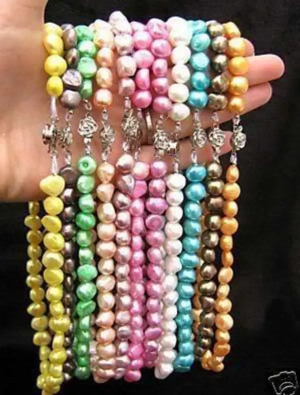 

Wholesale 10PCS Color Pearl Necklace 17 inch a(5.18)