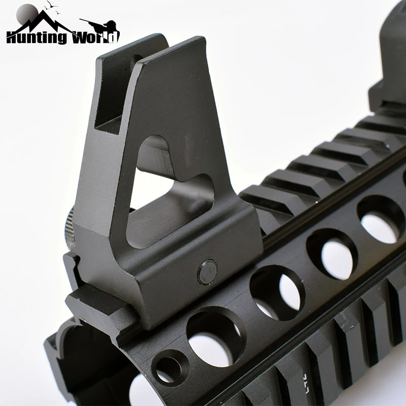 

Tactical Detachable Standard AR-15 Flat Top Front Iron Sight for Gas Block and Handguard fits for Hunting Picatinny Weaver Rail