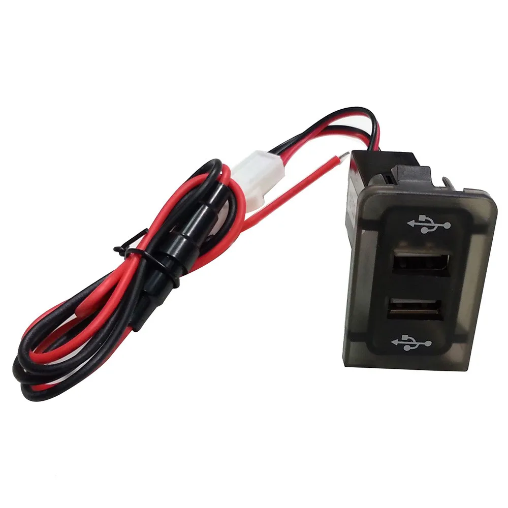 

Car USB Port Changer power MK4 in dash dashboard panel dual USB port Charger Power Outlet Socket Accessories