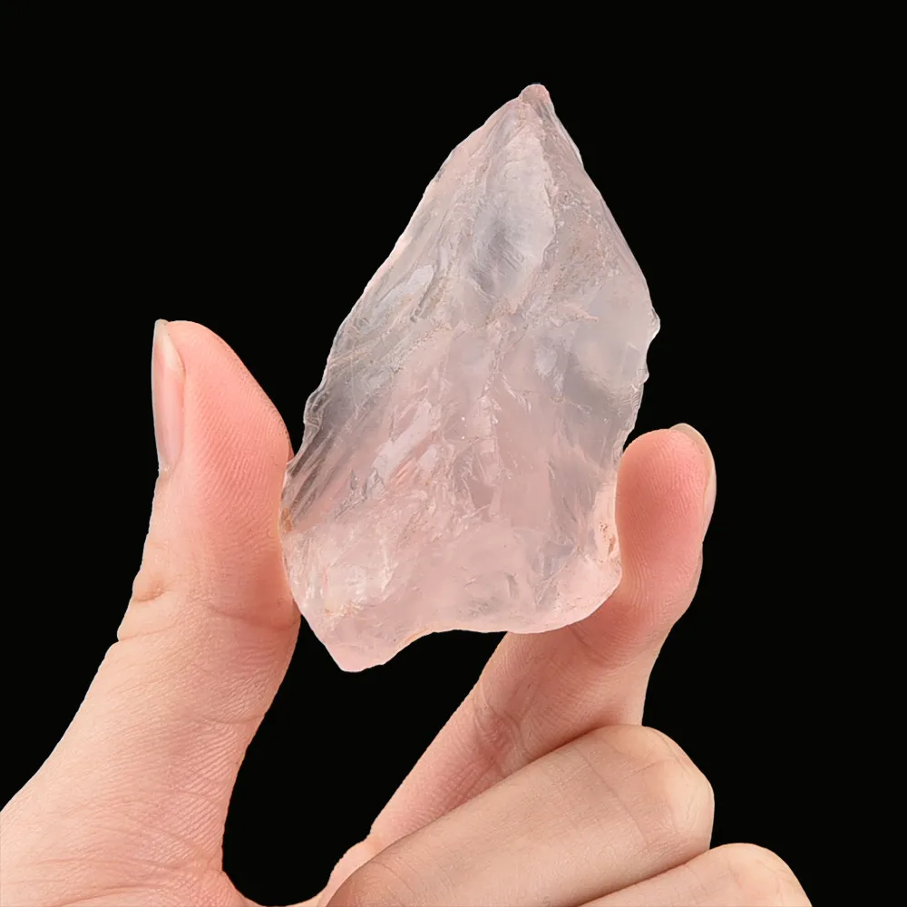 

Natural Irregular Crystal Quartz Healing Fluorite Wand Stone Pink Gem
