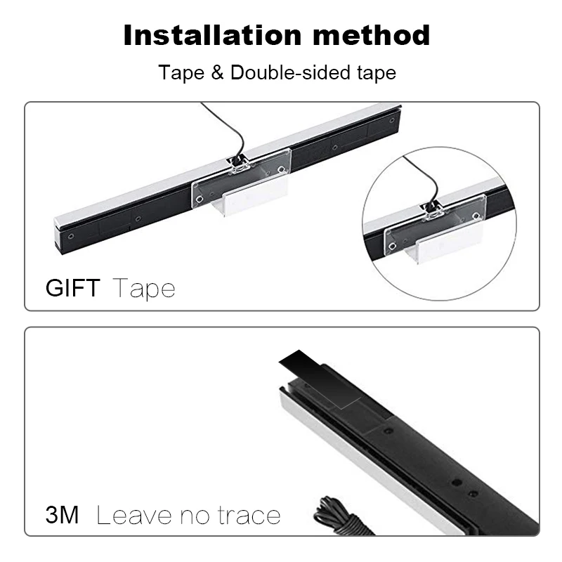 Data Frog 1Pcs Wired Infrared Singal Ray Movement Sensor Bar Receiver For Nintendo Wii/Wii U Game Console Gun Support 4 Players