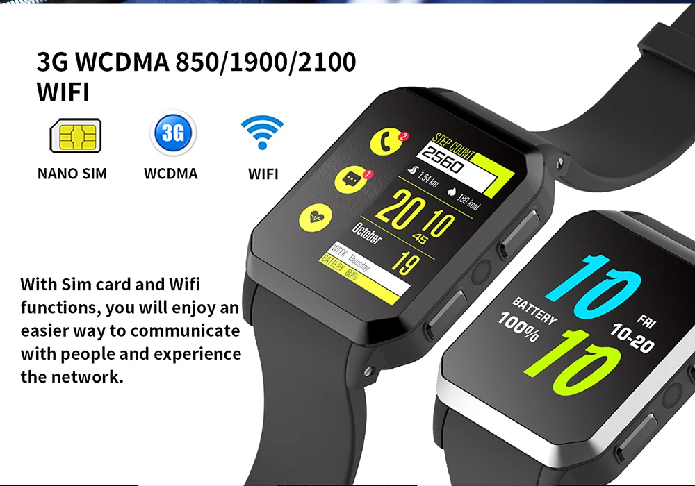 KingWear KW06 3g Smartwatch телефон Android 5,1 MTK6580 четырехъядерный 8 Гб rom напоминание о сидячем положении камера монитор сердечного ритма Смарт часы