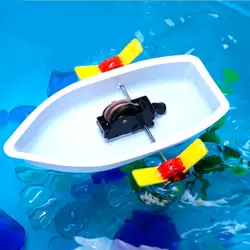Высокое качество 1 шт. пластик Наука Технология эксперимент DIY Развивающие лодки игрушечные лошадки обучения подарки модель Конструкторы