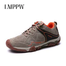 2019 Genuine Suede Leather Men Sneakers Lace Up Men Casual Shoes Fashion Breathable Comfortable Outdoor Men Hiking Shoes walking