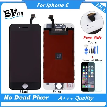 Black/White For iphone 6 Lcd Screen Display 4.7 inch Pantalla with Touch Digitizer Assembly Original Glass+Tools+Tempered Glass
