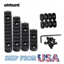 Ohhunt многоцелевой полимер Пикатинни раздел комплект L5 L4 L3 L2 размеры для тактических AR 15 винтовки аксессуар рукавицы