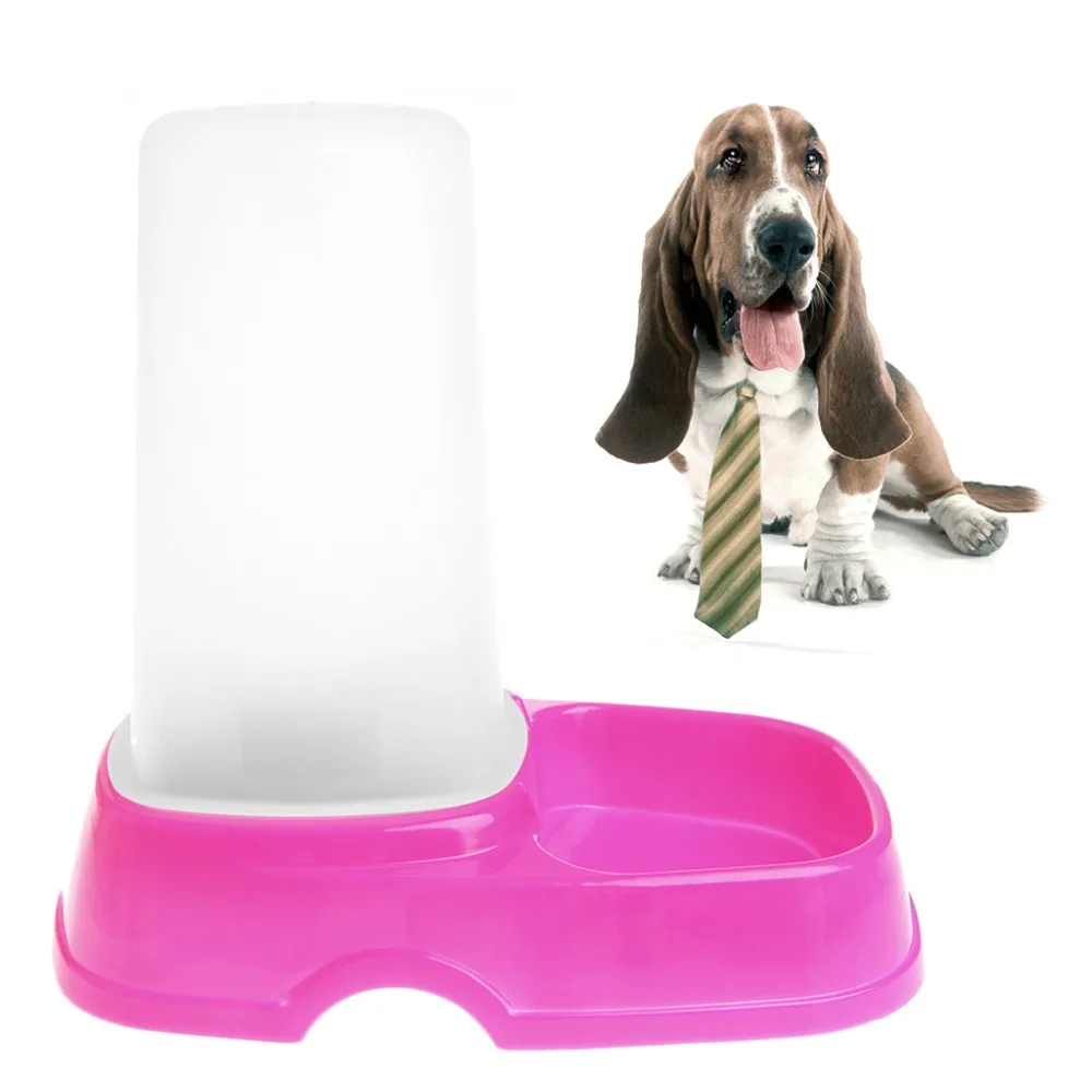 Let' s Pet Pet Food container Dog Cat Puppy Automatic Food Water Feeder