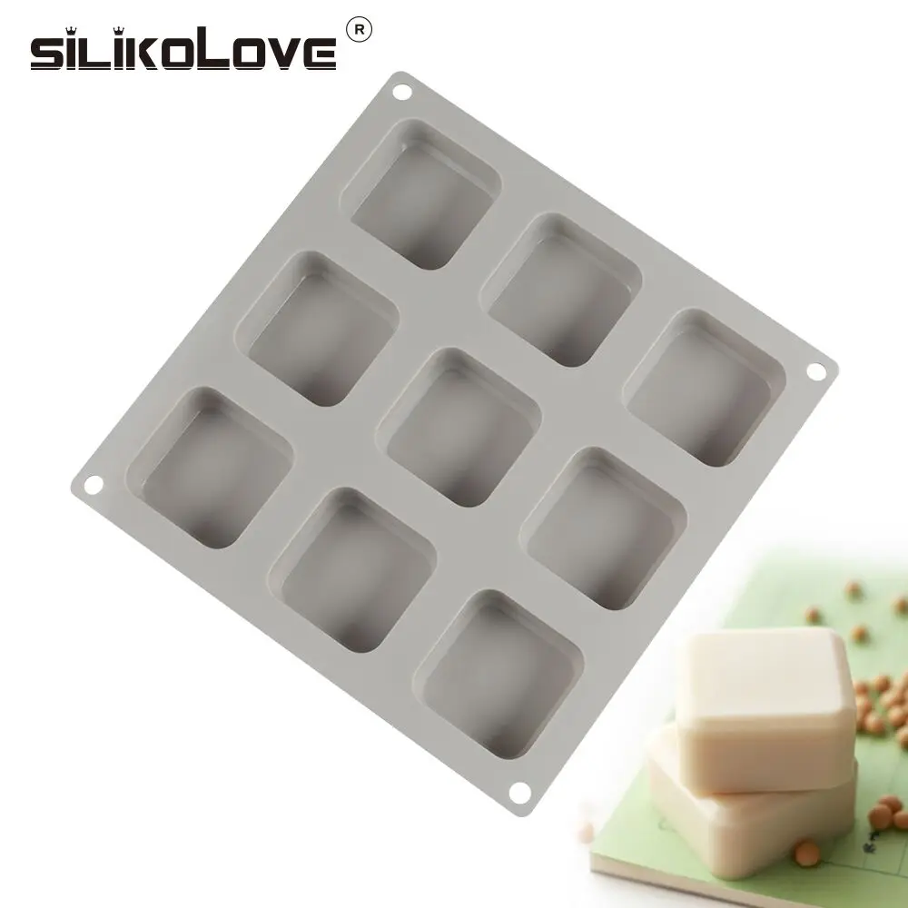 SILIKOLOVE, 9 полостей, многофункциональная силиконовая форма для торта, форма для выпечки хлеба, форма для выпечки, инструменты для украшения тортов, силиконовые формы для мыла