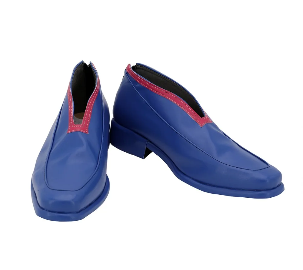 JoJo's Bizarre Adventure Golden Wind Pannacotta Fugo Cosplay Shoes Blue Boots Custom Made Any Size (2)