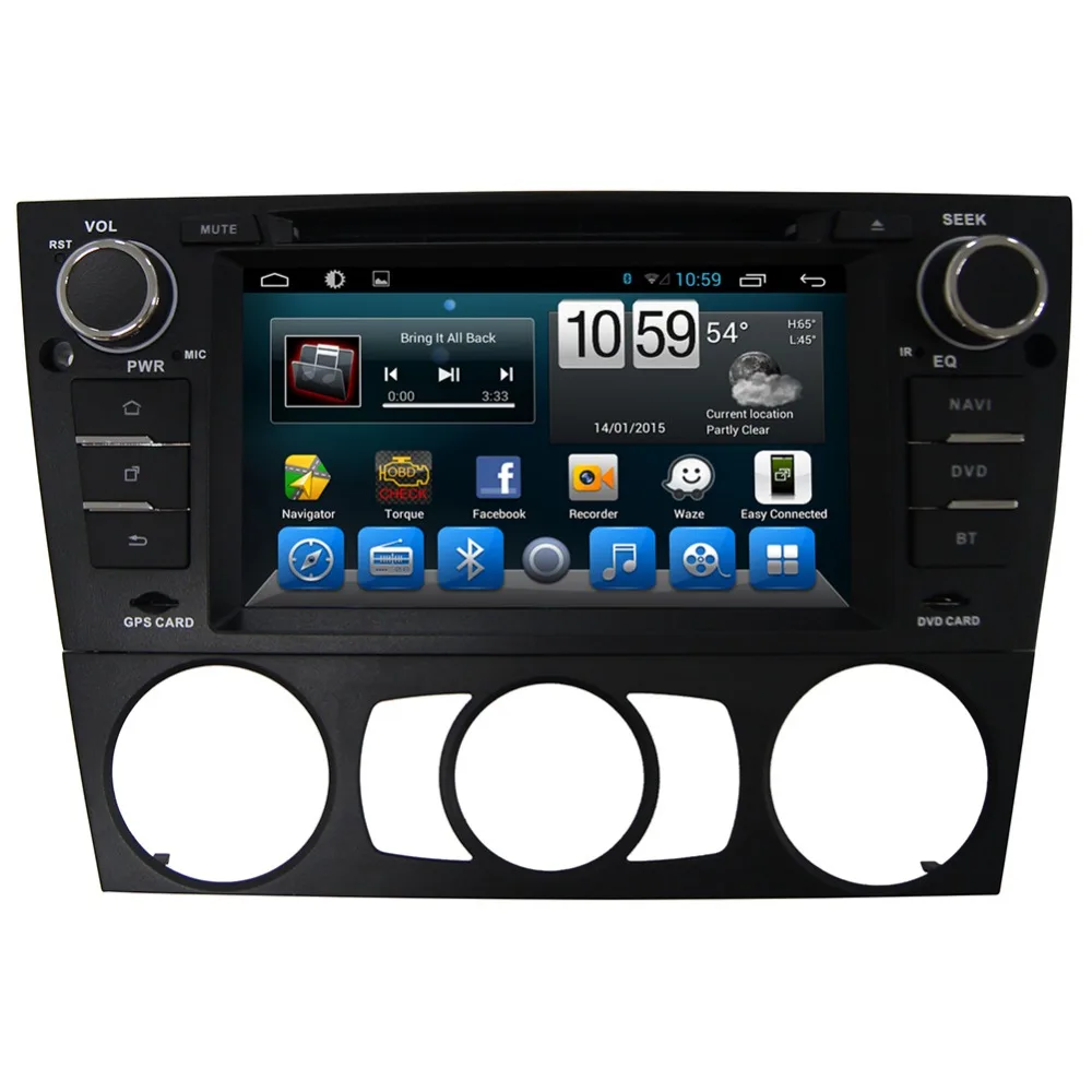 Discount 7" 1024*600 Android 6.0 Car DVD GPS Player for BMW 3 Series E90 Saloon E91 Touring E92 Coupe E93 Cabriolet Manual AC 2005-2012 1