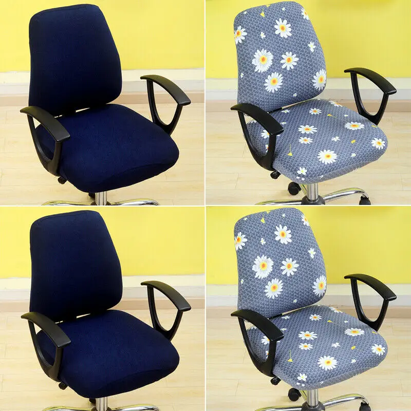 

New Elastic Computer Office Chair Cover Universal Chair Stretch Rotating Spandex Slipcovers Chair Protector Cover