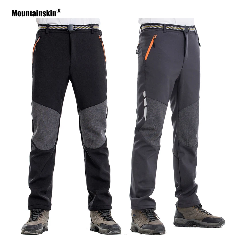 Mountainskin Mens Winter Camping Hiking Pants Outdoor Sport Water Repellent Warm Fleece Climbing Trekking Camping Trousers Va378 Hiking Pants Aliexpress