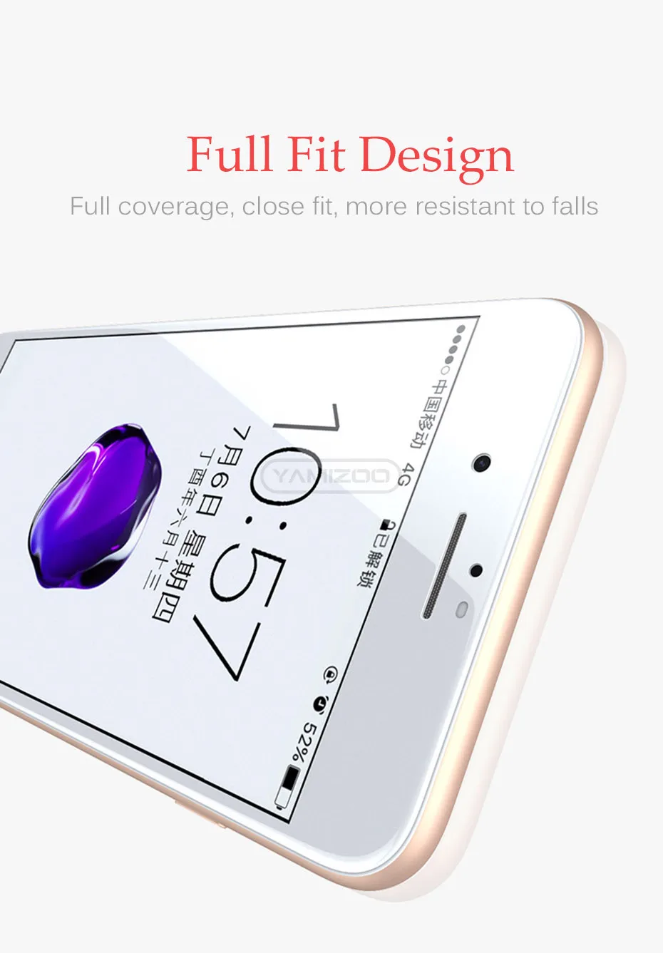 Phone Glass For iPhone 6 6s 7 8 Plus X 9H Screen Protector Film Cover For iPhone 6 6s Plus 7 8 X Protection Tempered Glass Film (5)
