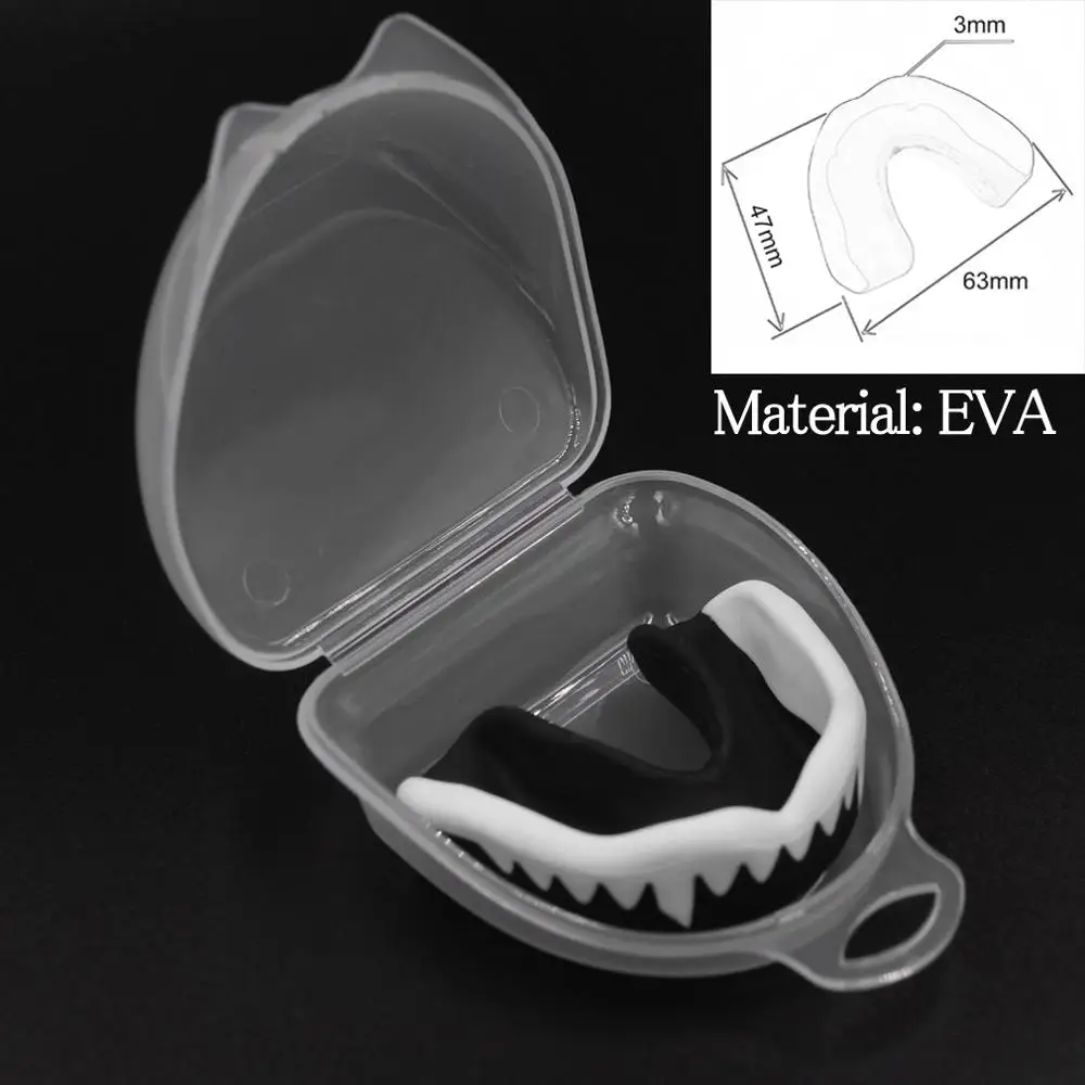 Professional Soft EVA Mouth Guard Adult Karate Muay Safety Mouth Protective Teeth Guard Sport Football Basketball Thai Boxing - Цвет: EVA 1