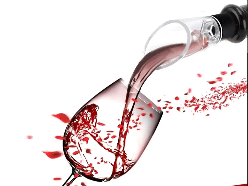 

Quick Decanter White Red Wine Bottle Top Stopper Dumping Funnel Aerator Pourer