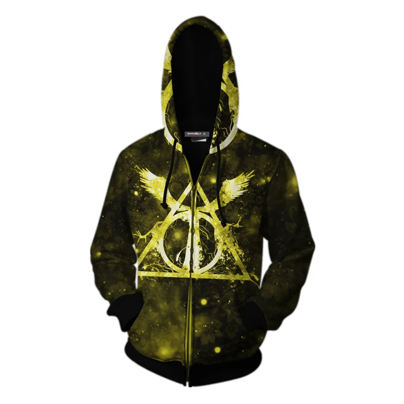 

The Wizardry 3D Printed Hoodie with Pocket Ravenclaw Gryffindor for Adult Unisex Sweatshirt Costume Casual Hoodies Men Clothes