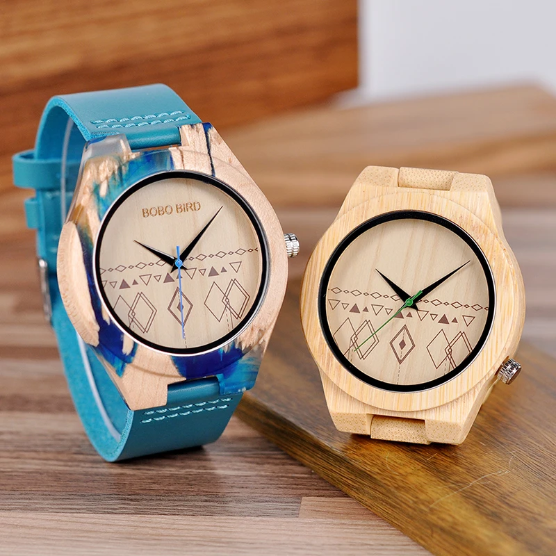 reloj mujer BOBO BIRD Women Watches Wood Bamboo Wristwatch Blue Soft Leather Men Watch Quartz Timepieces Custom Gifts C-S07 reloj mujer BOBO BIRD Women Watches Wood Bamboo Wristwatch Blue Soft Leather Men Watch Quartz Timepieces Custom Gifts C-S07