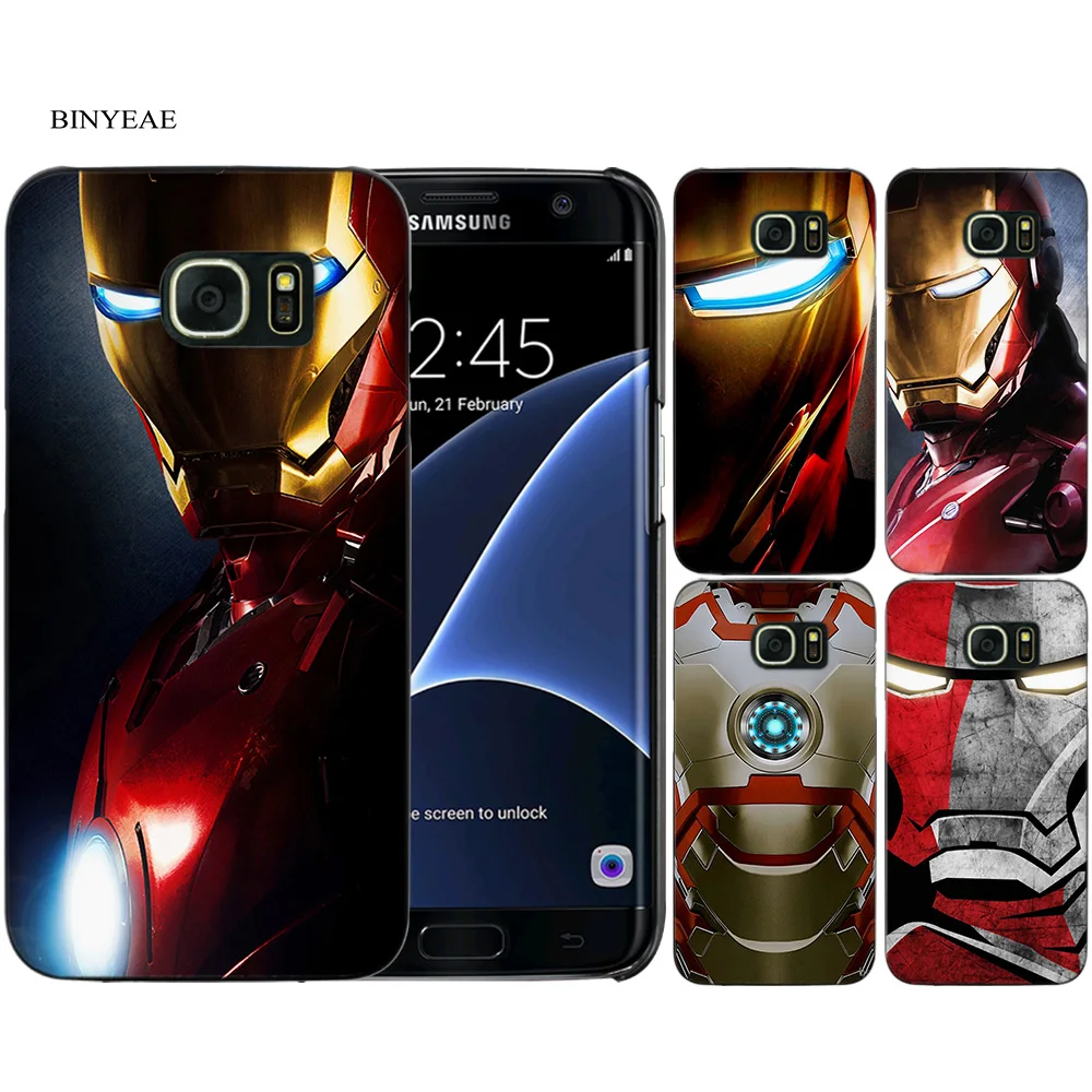 Iron Man Black Case Cover Shell Coque for Samsung Galaxy S3 S4 S5 Mini