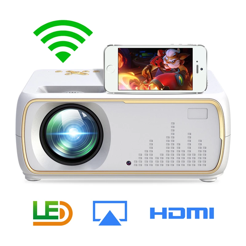 

Everyone GainA20 Data Show Mini Projetor Para Celular Cheap TV Projector Home Cinema Projector Support Wired Sycn LED Projecteur