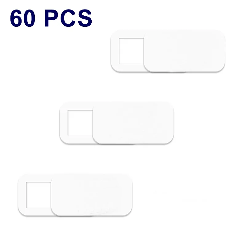 60PCS White Tongdaytech 60 шт. крышка веб-камеры ультра тонкий слайдер затвора пластиковая крышка объектива камеры для телефона Планшетные ноутбуки стикер конфиденциальности - Цвет: 60PCS White