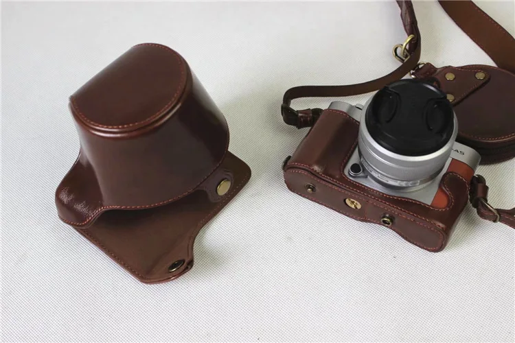 Высококачественный ретро винтажный Чехол из искусственной кожи для камеры Fuji