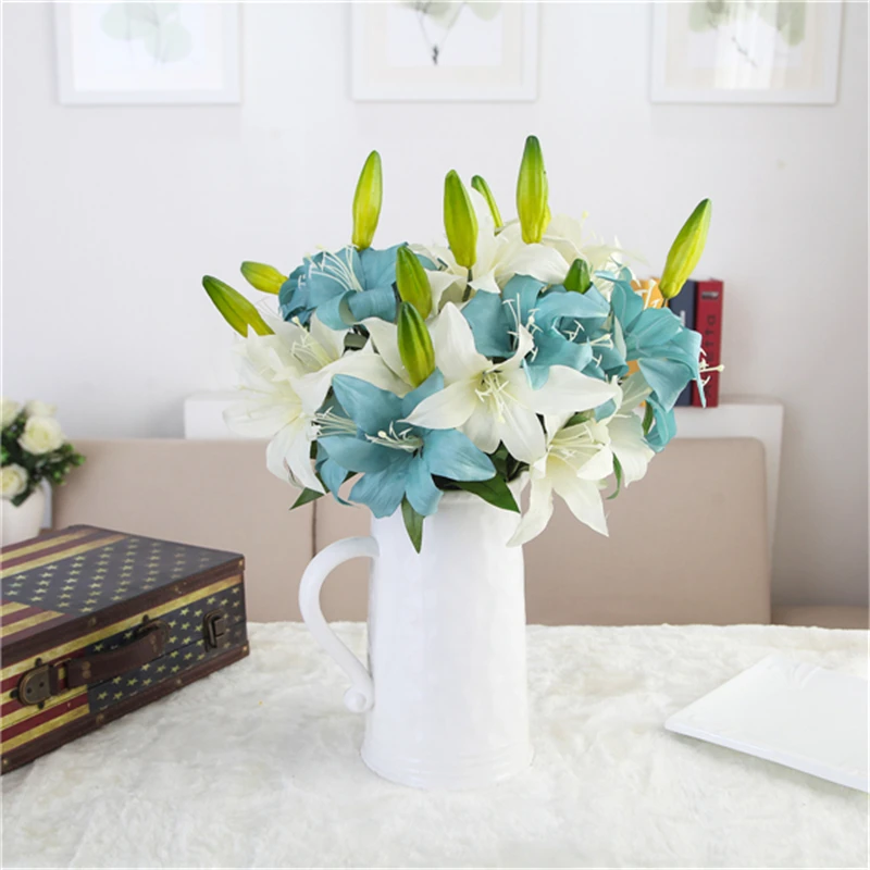 10 шт. Декоративные искусственные лилии для духов|artificial flowers for decoration|flowers artificialflowers