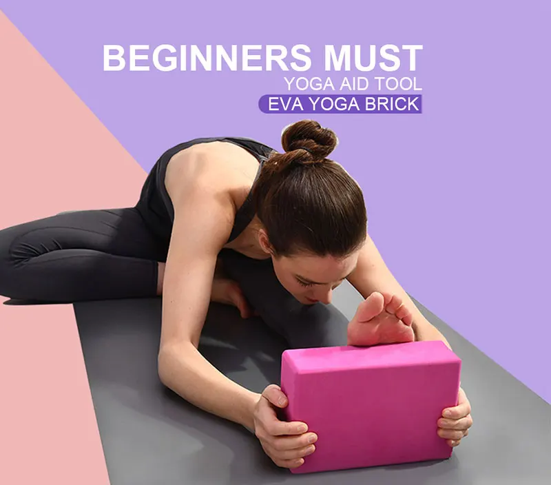 Блок йоги EVA высокой плотности блоки для фитнеса спорта тренажерный зал пены тренировки блок для растяжки для коррекции фигуры здоровья средство обучения