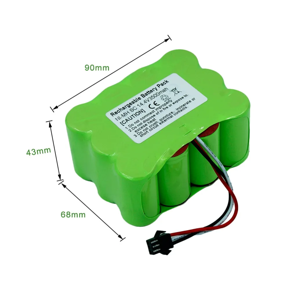 Тип 14,4 V SC 3500mAh Ni-MH аккумулятор для пылесоса KV8 Cleanna XR210 XR510 серии Zebot Z520 Fmart R770 S350