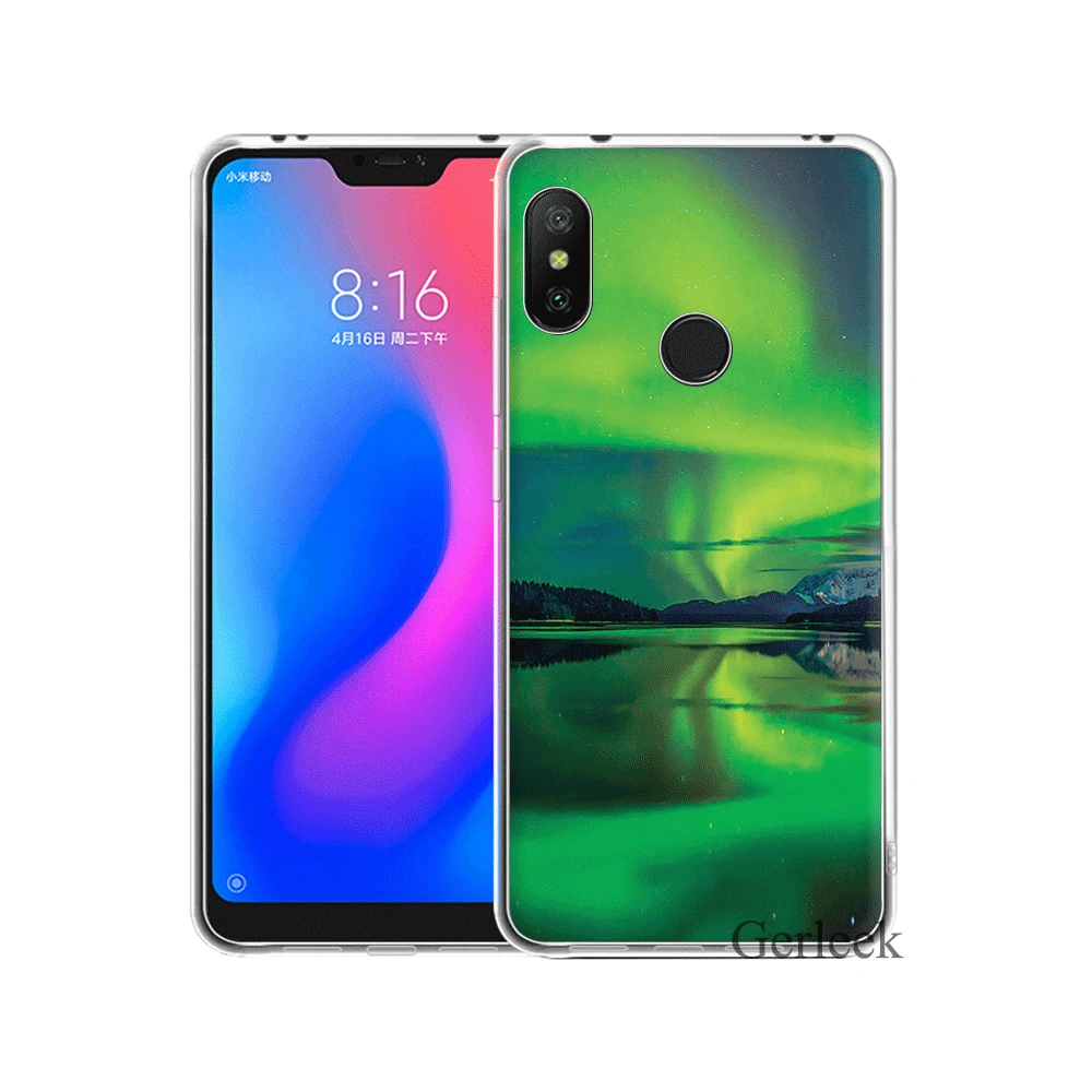 Чехол Desxz Green Iceland для Xiaomi Redmi Note 6 7 3 Pro 4 4X5 5A|Чехлы-накладки| |