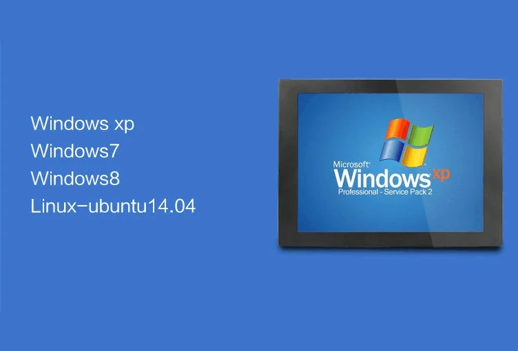 10.4 дюймов промышленных все-в-одном сенсорный экран компьютера с Intel Core i5 4200u двухъядерный