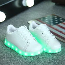 USB Charging Kids Basket Led slippers Children bambas Shoes With Led Light Up Casual Shoes For Boy&Girl tenis led simulation