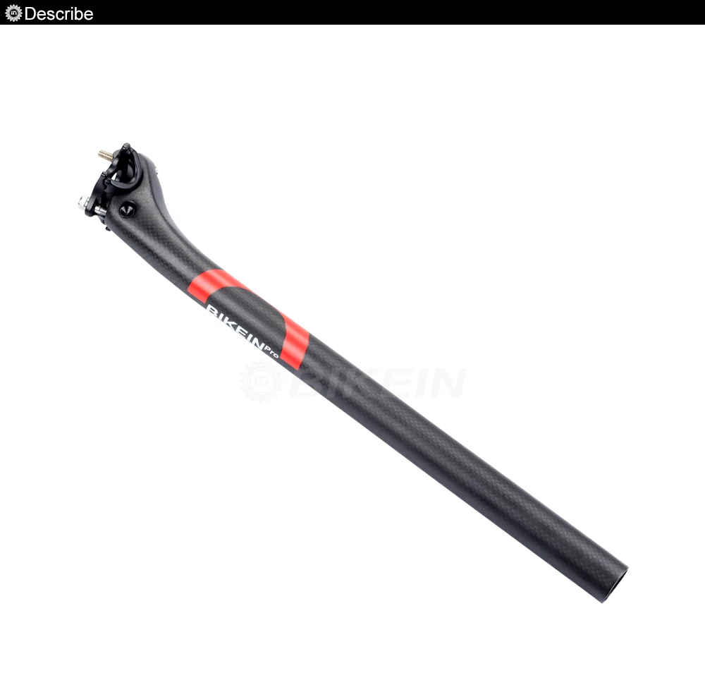 Ultra Light Bicycle Seat Post Carbon Fiber Seatpost 27.2//30.8//31.6mm Black