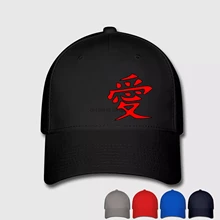 Наруто Гаара Татуировка любовь печать мультфильм аниме кепки s шапки унисекс для мужчин и женщин хлопок Бейсболка Спортивная Кепка уличная Кепка Snapba