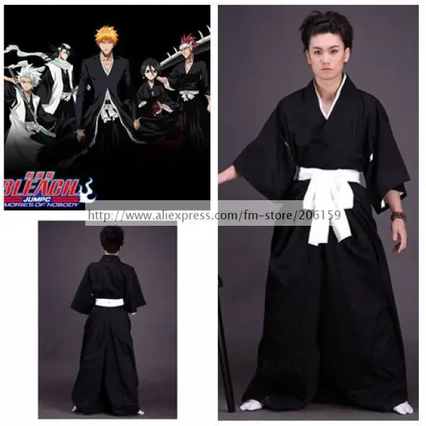 Buy Bleach Ichigo Kurosaki Black Cosplay Costume