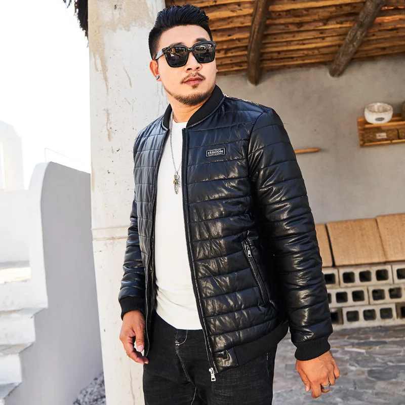 

Men PU leather Jacket plus size 6XL 7XL 8XL men winter jacket Casual Mens motorcycle PU leather Jackets And Coats men