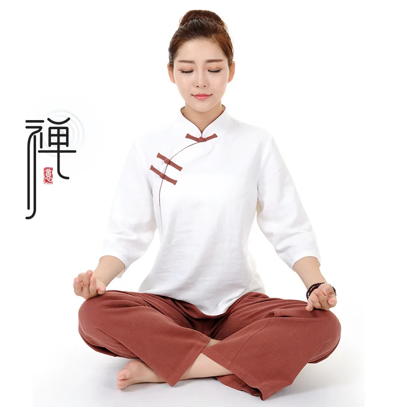 Новый китайский костюм кунг фу одежда Тай Чи Хлопковая женская taiji Taijiquan