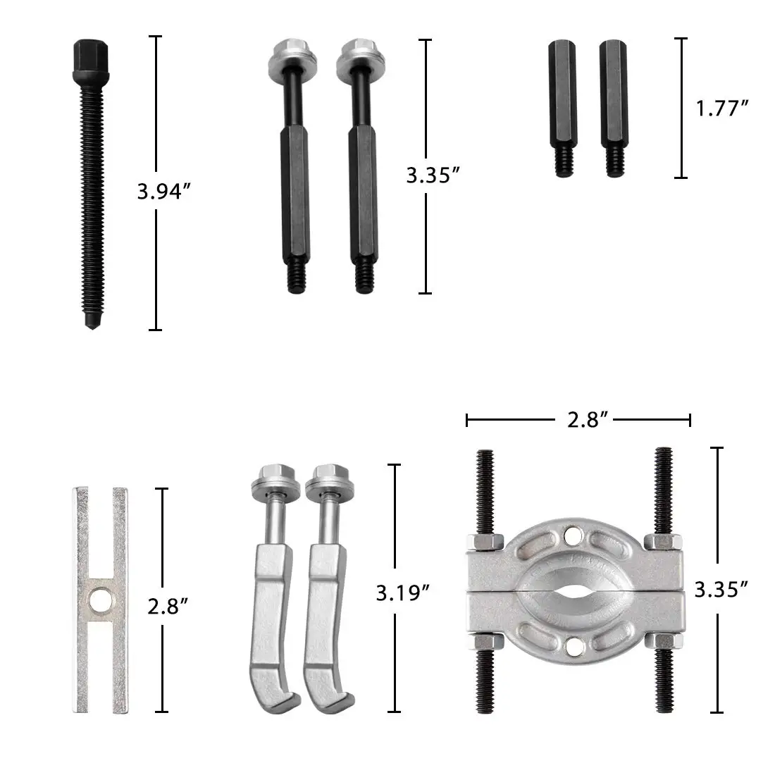 Mr Cartool 9 шт. мини подшипник съёмник сепаратора Набор 30 50 мм Выдвижной челюсти