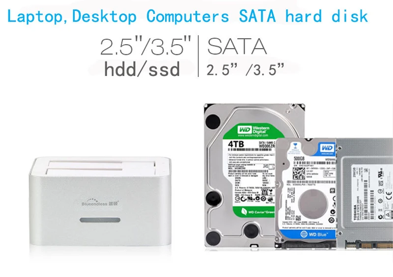Dual 2-bay hdd docking station sata to USB 3.0 6 TB  (12)