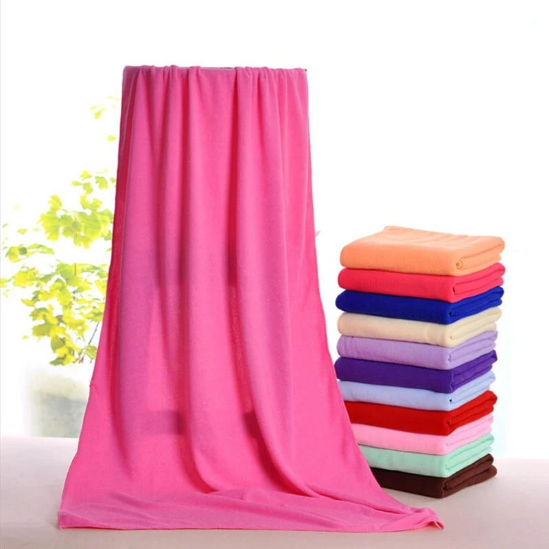 

70Cm*140Cm Multiple Color Supersoft Microfiber Beach Microfibre Bath Towel Sports Towel Gym Fast Drying Cloth Extra Large