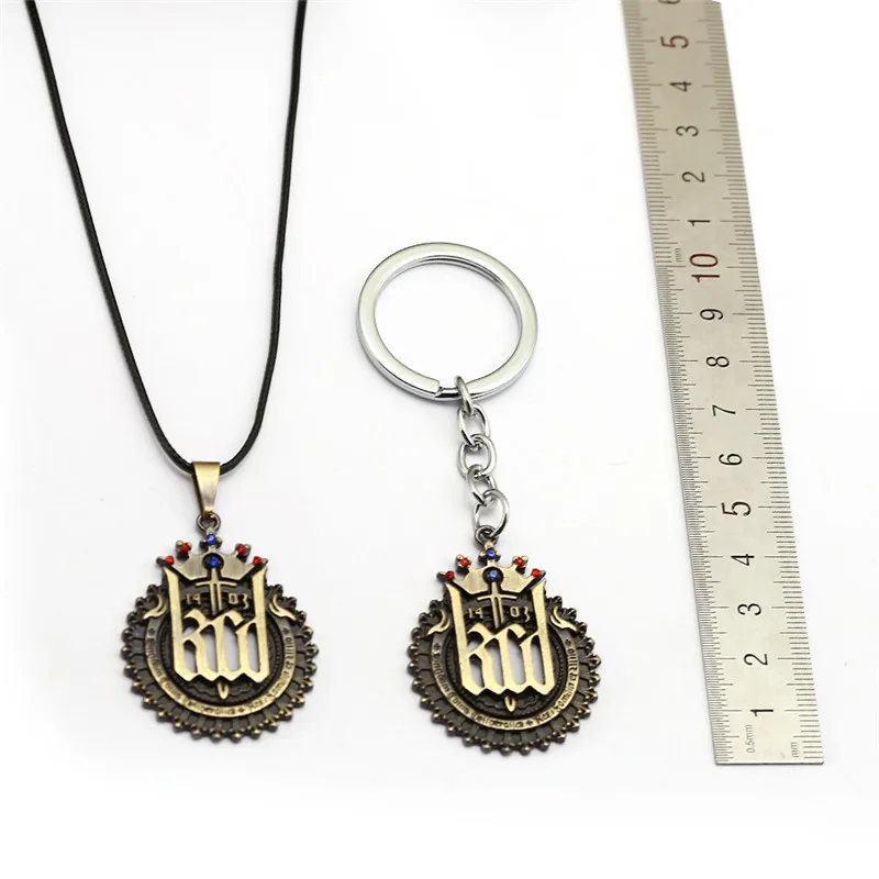 

New Game Kingdom Come Deliverance Keychain Metal Key Ring Holder Brozen Colar Pendant Porte Clef Kolye Men Gift llavero HF12783