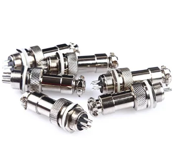 

HIGH QUALITY 1PCS GX12 2 3 4 5 6 7 Pin Male & Female 12mm Wire Panel Connector Aviation Plug Circular Socket Plug