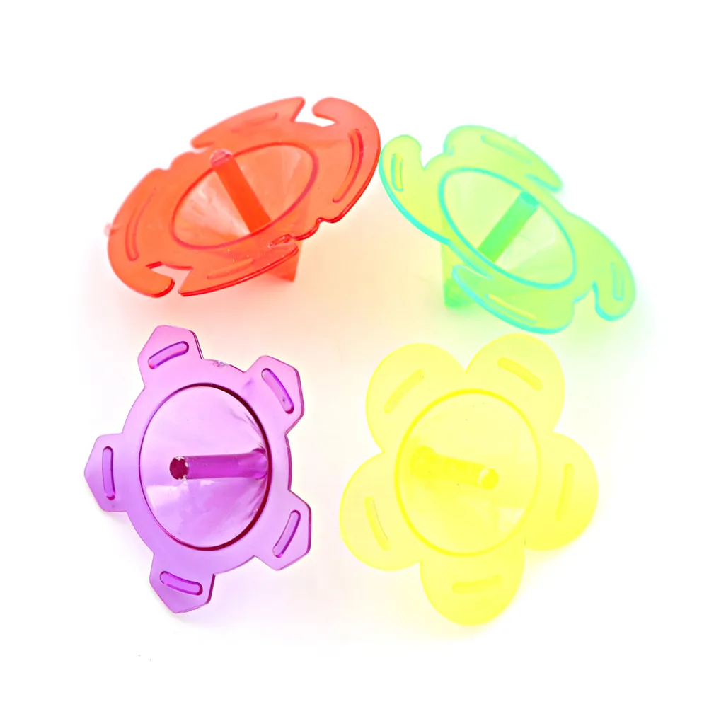 

10Pcs/set Plastic Mini Top Spinning Kindergarten Single Fidget Spinner Hand Spiner Gyro Toys Random
