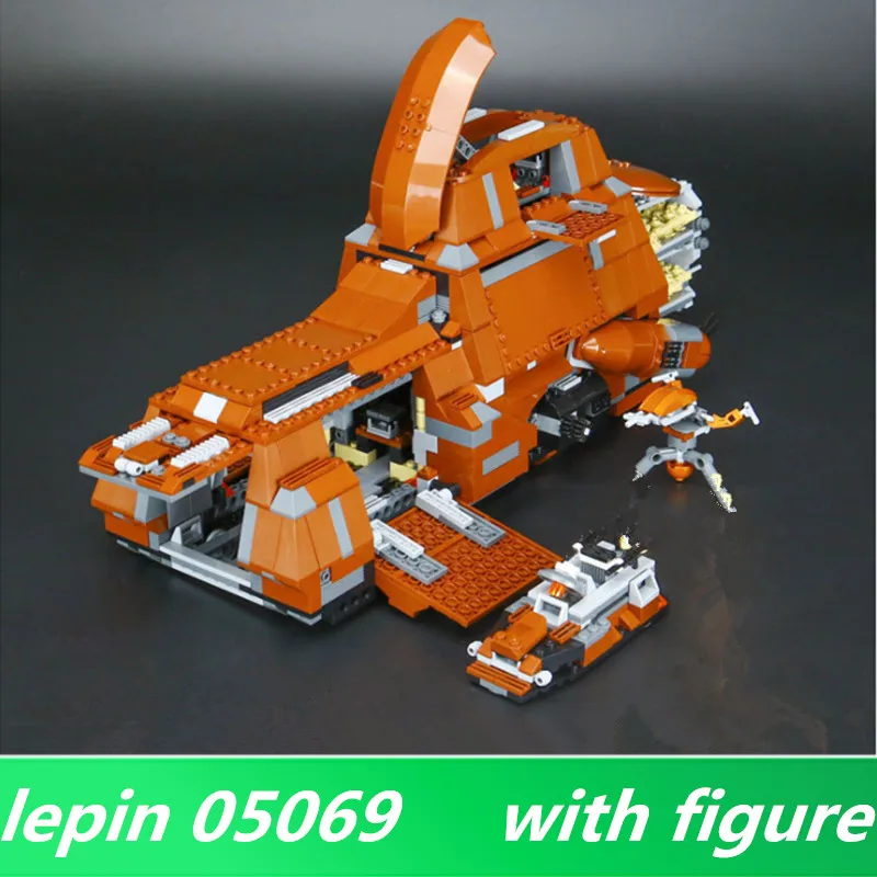 

Lepin 05069 LEPIN Star Series Wars The Federation Transportation Tank Set 1406PCS MTT Children Building Blocks Bricks Toys 7662