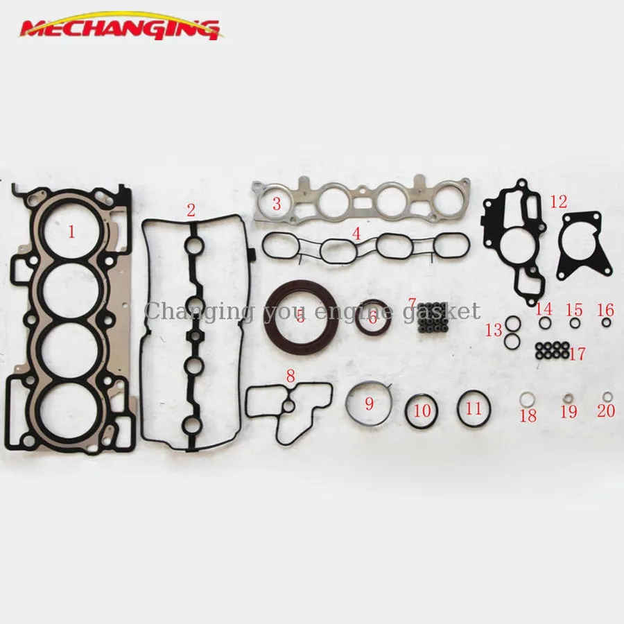 For NISSAN TIIDA OR VERSA 1.8 MR18DE Metal Full gasket Set Engine Parts