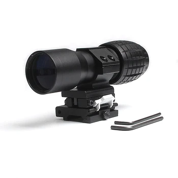 

Airsoft 4X30mm Magnifier Magnifying Focus Adjusted With Flip Up Mount Scope For Hunting 6-0060